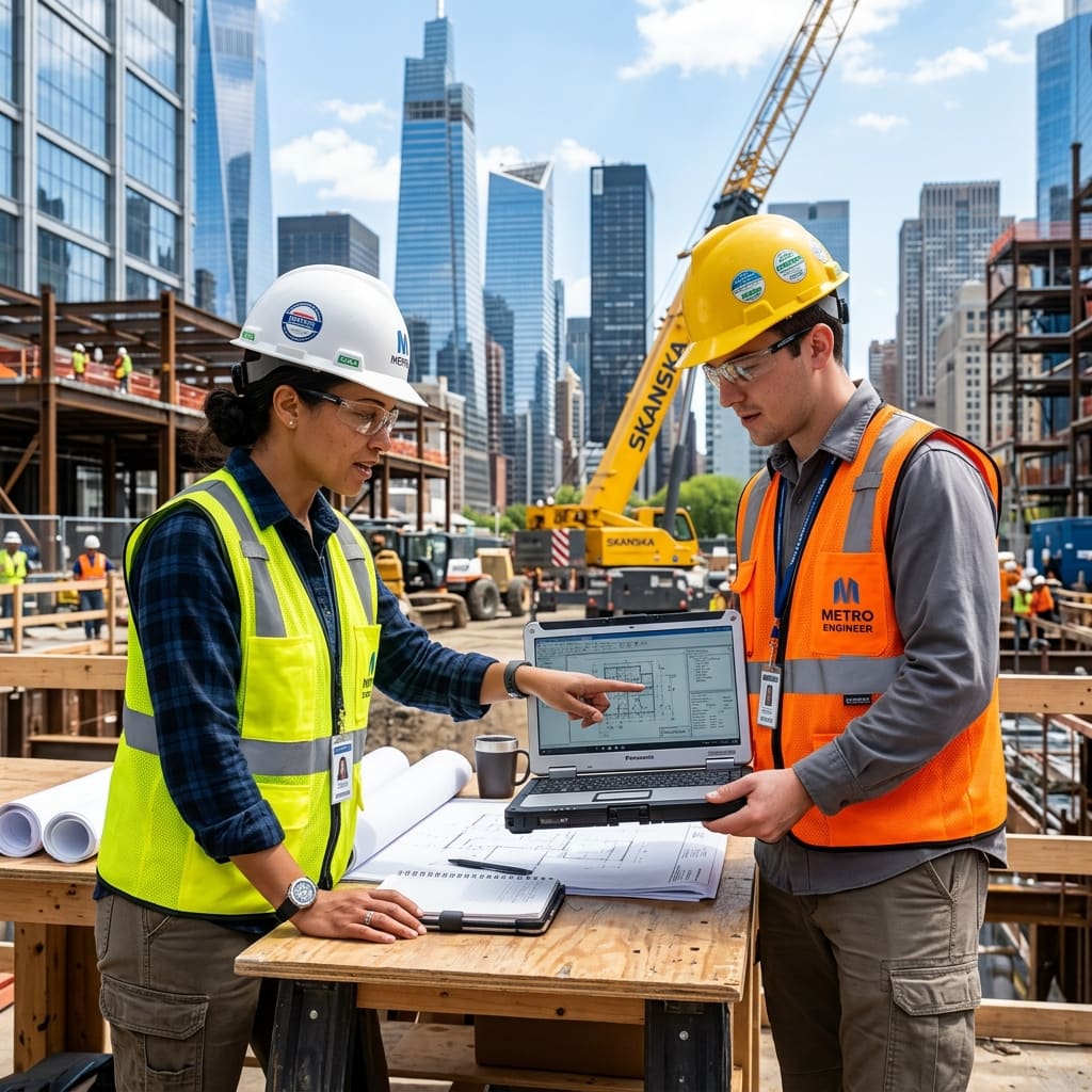 YHBC surveyors conducting site assessment in Dubai UAE